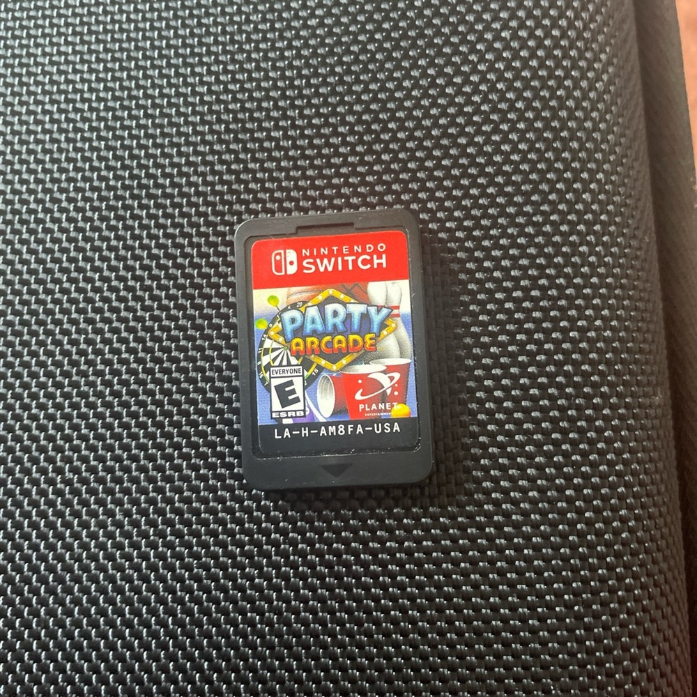 Nintendo Switch Party Arcade Game Card - Red and Black